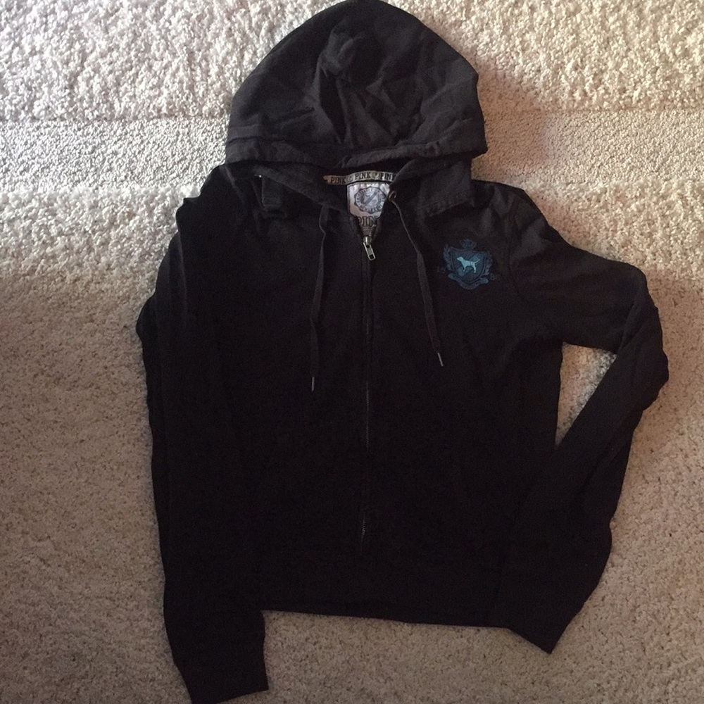Black zip up hoodie